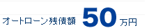 オートローン残債額 50万円